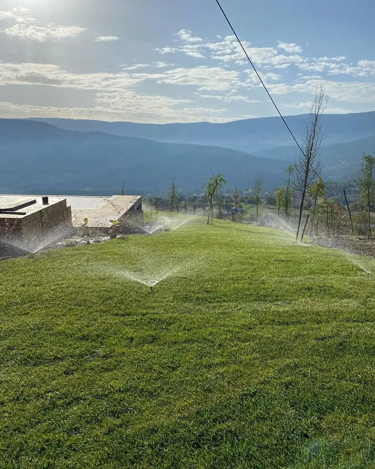 Çim alanlar için otomatik pop-up sulama sistemi montajı - Erdem Peyzaj